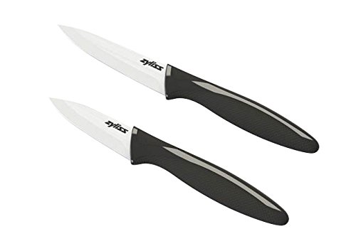 Zyliss Black Ceramic Paring Knife Set with...