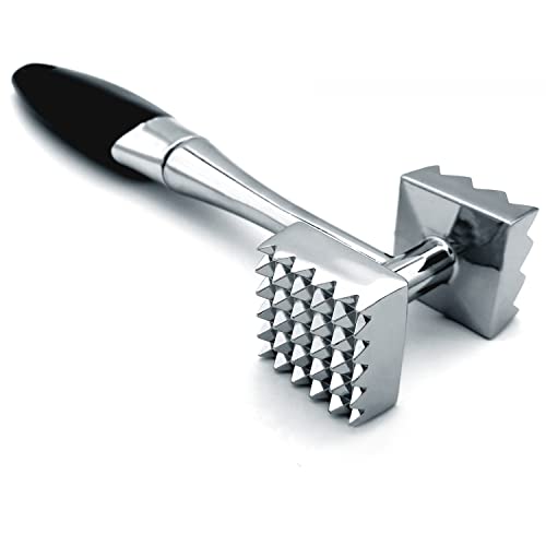 Meat Tenderizer, Dual-Sided Nails Meat Mallet,...