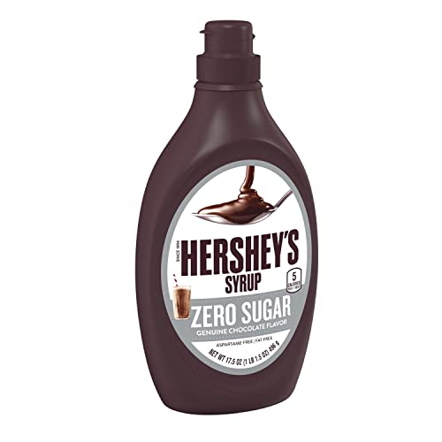 HERSHEY'S Sugar Free Chocolate Syrup, Fat Free,...