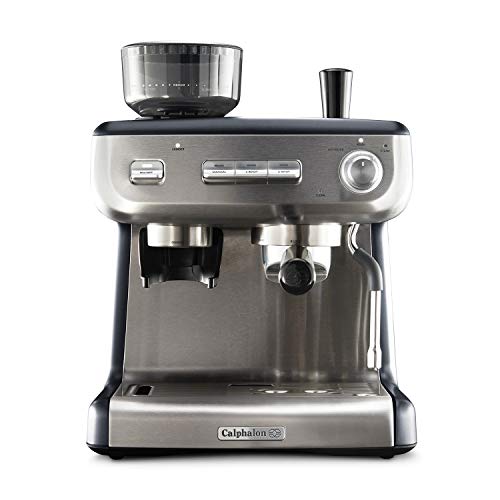 Calphalon Espresso Machine with Coffee Grinder,...