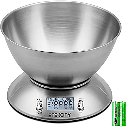 Etekcity Food Scale with Bowl, Timer, and...