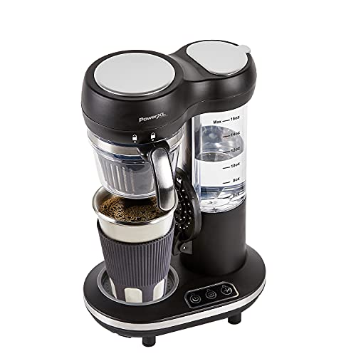 PowerXL Grind & Go, Automatic Single Serve Coffee...