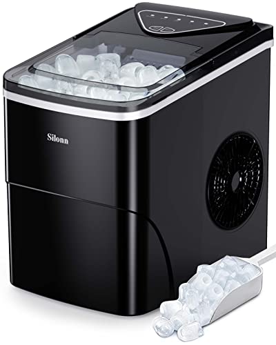 Silonn Ice Makers Countertop, 9 Cubes Ready in 6...