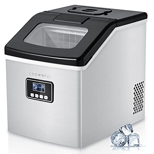 CROWNFUL Ice Maker Machine Countertop, 40LBS/24H,...