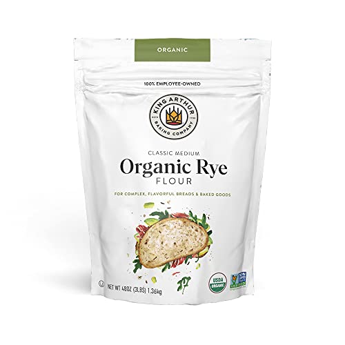King Arthur Flour Organic Medium Rye Flour for...