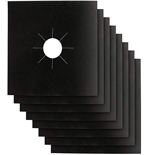 Stove Burner Covers - Gas Stove Protectors Black...