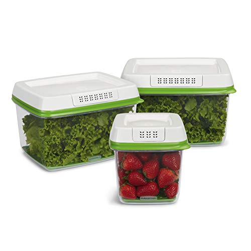 Rubbermaid 3-Piece Produce Saver Containers for...