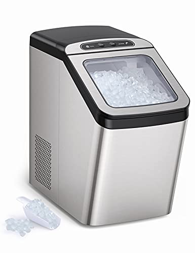 RaySonics Nugget Ice Maker for Countertop, Sonic...