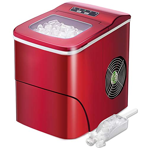 AGLUCKY Counter top Ice Maker Machine,Compact...