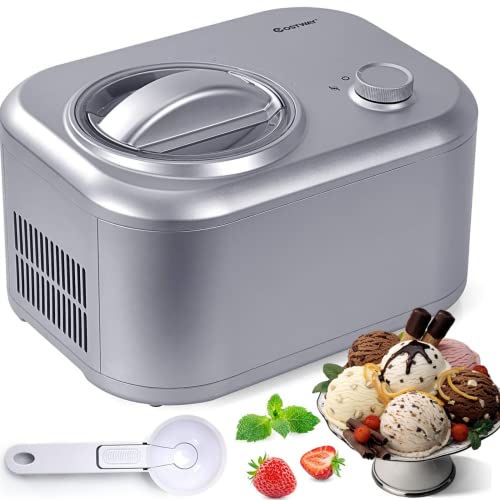 ARLIME Automatic Ice Cream Machine, 1.1-Quart Ice...
