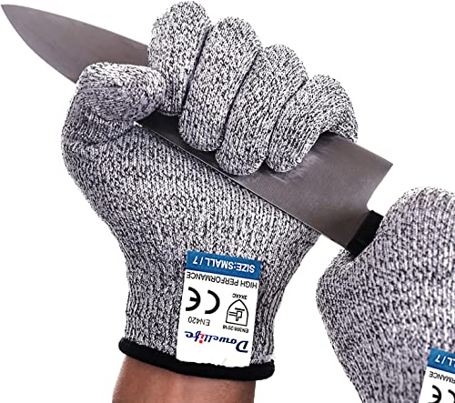 Dowellife Cut Resistant Gloves Food Grade Level 5...