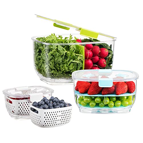 LUXEAR Fresh Produce Vegetable Fruit Storage...