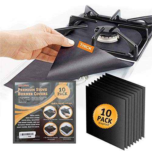 10 pack, gas stove protector, stove burner liners,...